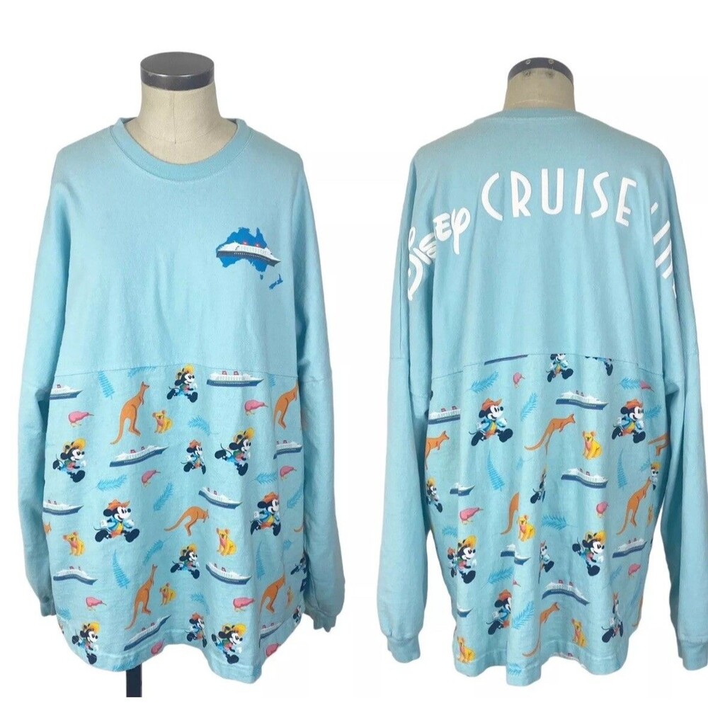 Disney Spirit Jersey Cruise Line Australia Exclusive Adult XXL 2XL Mickey DCL